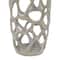 26&#x22; Silver Aluminum Contemporary Vase